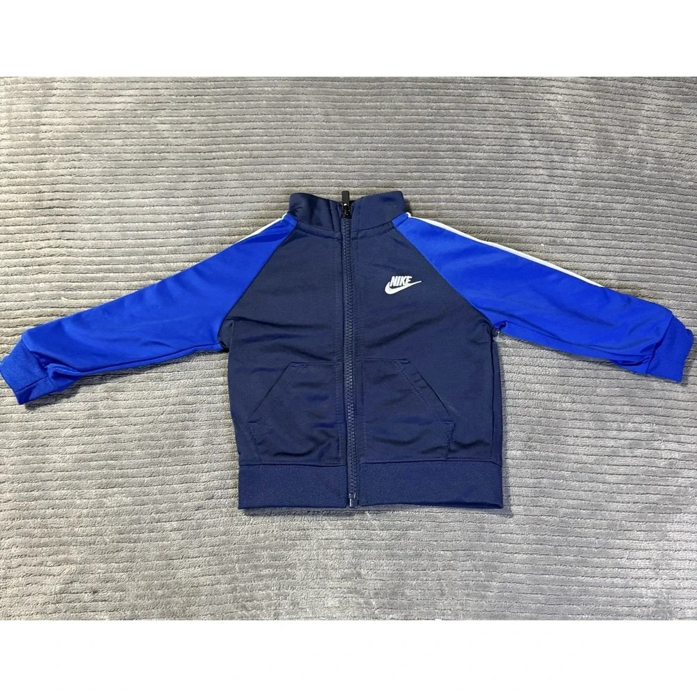 Baby Boys Nike Tape Tracksuit Age 12 Months Navy Blue Poly